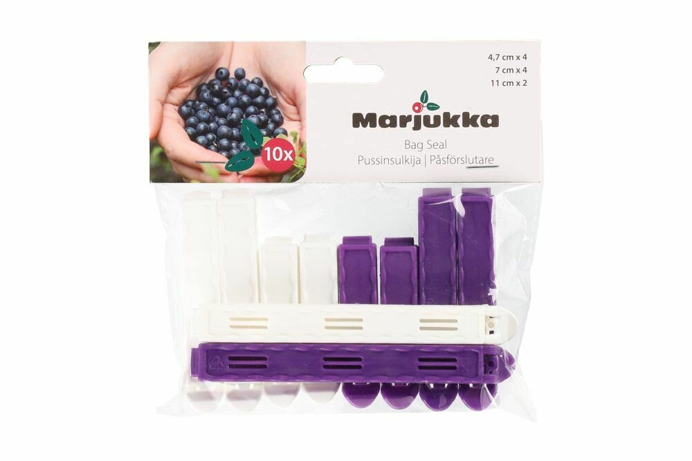Зажим для пакетов Marjukka 10 штук в комплекте