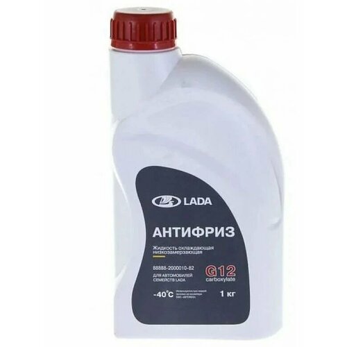 Антифриз Lada G12 красный -40С 1 кг 350₽
