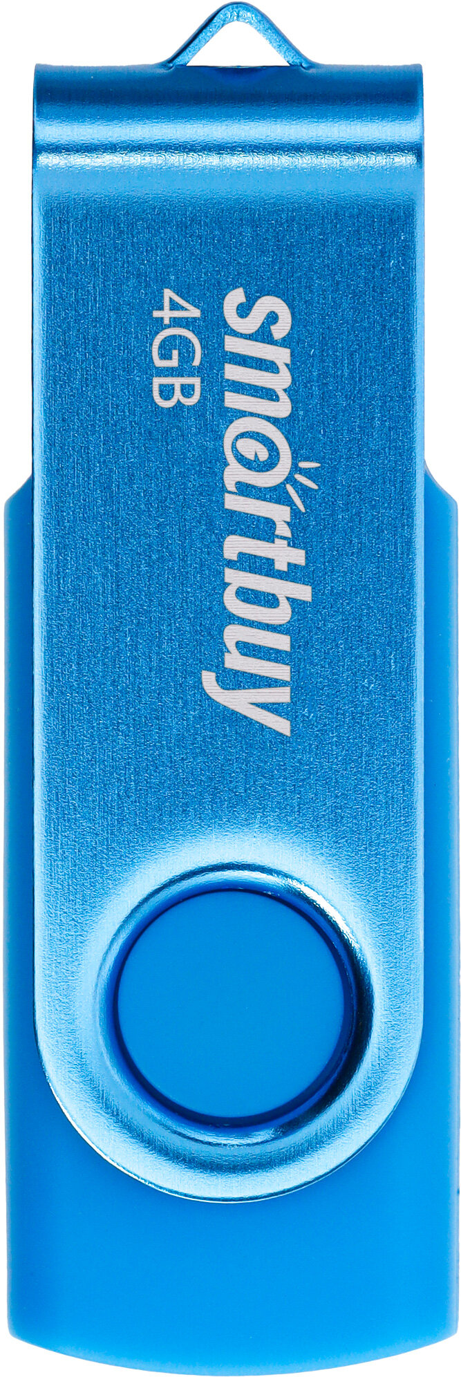 Флеш-накопитель USB 2.0 Smartbuy 4GB Twist (SB004GB2TWB), синий