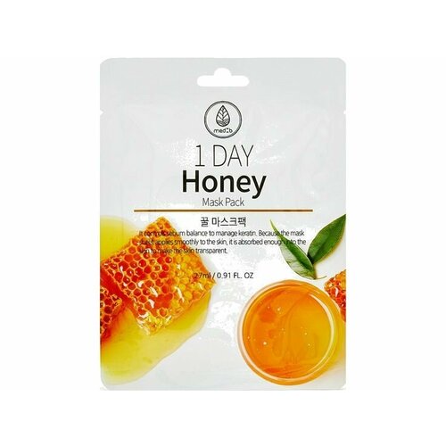 Тканевая маска для лица MEDB 1 DAY Honey Mask Pack