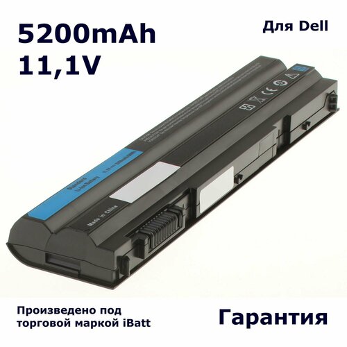 Аккумулятор iBatt 5200mAh, для 8858X RU485 T54F3 312-1325 312-1324 312-1311 DHT0W 2P2MJ 312-1164 M5Y0X 312-1323 4NW9 аккумулятор anybatt 4400mah для 8858x ru485 t54f3 312 1325 312 1324 312 1311 dht0w 2p2mj 312 1164 m5y0x 312 1323 4nw9