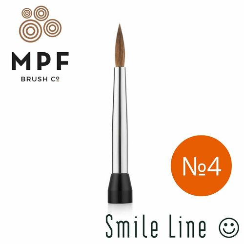 Насадка на зуботехническую кисть для керамики DL Systems Kolinsky №4, MPF Brush, Smile Line, 1шт