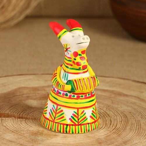 Филимоновская игрушка колокольчик Козлик 10-12 см 1688₽