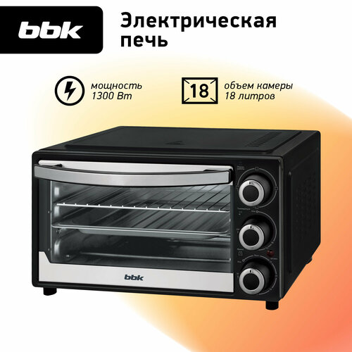 Мини-печь BBK OE1832M, black