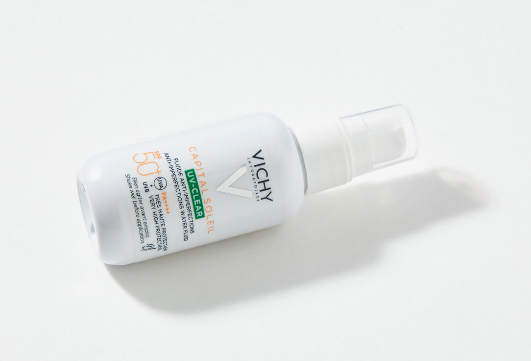 Vichy Капиталь Солей UV-Clear Невесомый солнцезащитный флюид для лица против несовершенств SPF50+ 40мл