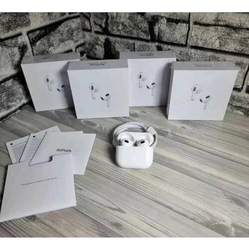 Беспроводные TWS наушники белые 6900₽