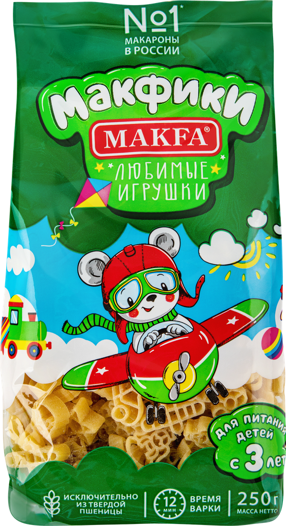 Макароны MAKFA Макфики группа А высший сорт, 250г