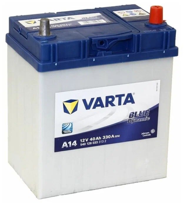 Аккумулятор Varta Blue Dynamic A14 40 А. ч, 330A, 187x127x225 (540 126 033)