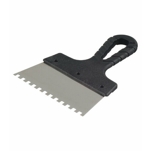 Шпатель зубчатый 150х6 мм с пластиковой ручкой 1010₽