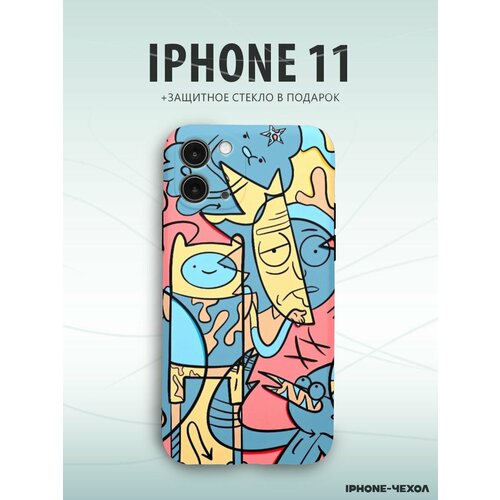 Чехол для телефона Iphone 11 с принтом Рик и Морти чехол iphone 11 pro рик и морти телепорт