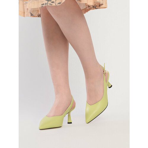 Туфли слингбэки Baden, размер 39, зеленый туфли слингбэки baden размер 39 белый