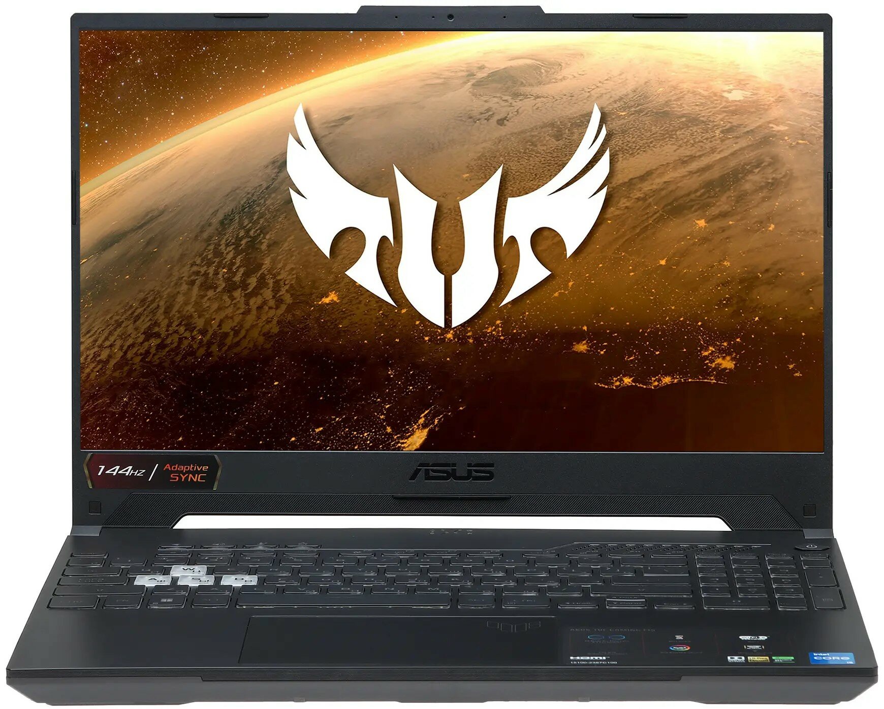 Ноутбук ASUS TUF Gaming F15 2022 FX507ZC4-HN009 90NR0GW1-M000P0 (15.6", Core i5 12500H, 16Gb/ SSD 512Gb, GeForce® RTX 3050 для ноутбуков) Серый