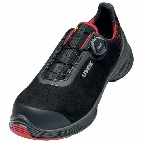 UVEX Arbeitsschutz 68402 - Unisex - Adult - Safety shoes - Black - Red - S3 - SRC - ESD - Speed laces times new roman fashion breathable couple men chunky sneakers 2020 winter hard wearing unisex adult man casual shoes footwear