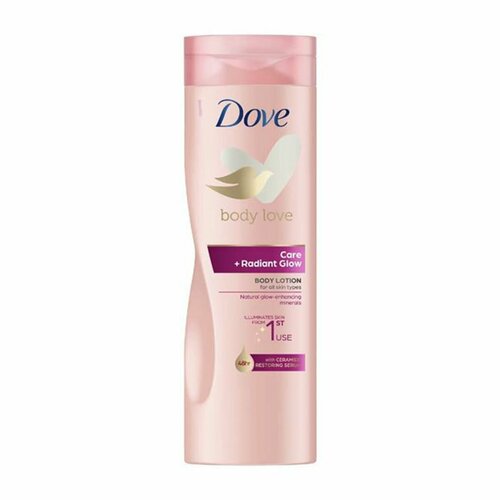 Лосьон для тела DOVE Care + Radiant Glow уход и сияние с натуральными минералами 400 мл (Из Финляндии)