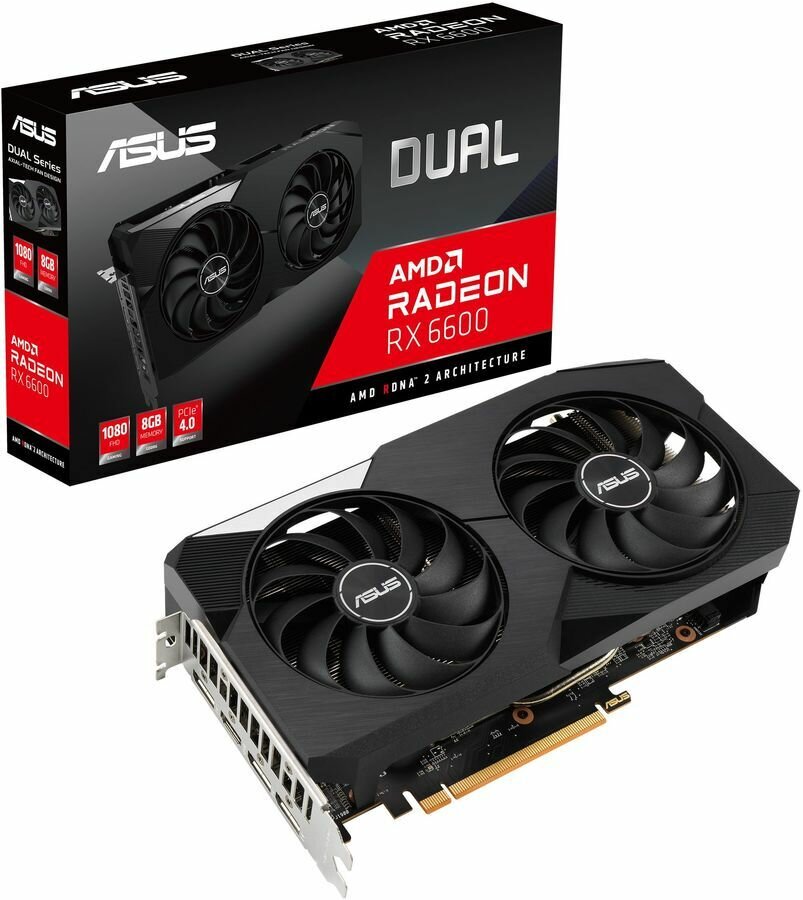 ASUS DUAL Radeon RX6600 DUAL-RX6600-8G 8GB