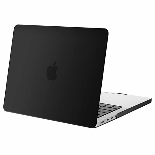 Чехол для MacBook Pro 14 2024 - 2021 M3 A2918 A2992 M2 A2779 M1 A2442 Pro Max Черная матовая