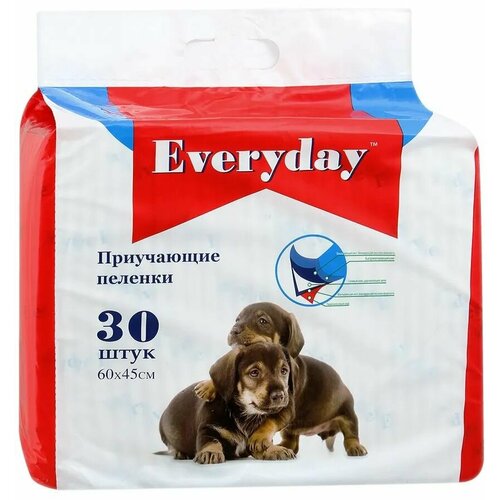 EVERYDAY впитывающие пеленки д/животных гелевые 30шт 60х45см