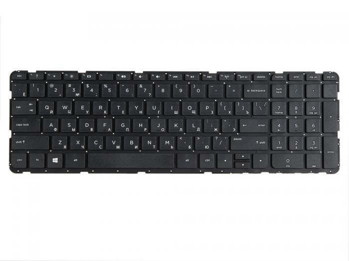 Клавиатура для ноутбука HP Pavilion 15 15-e15-g 15-n 15-r 250 G3 255 G3 256 G3 черная без рамки гор. Enter ZeepDeep