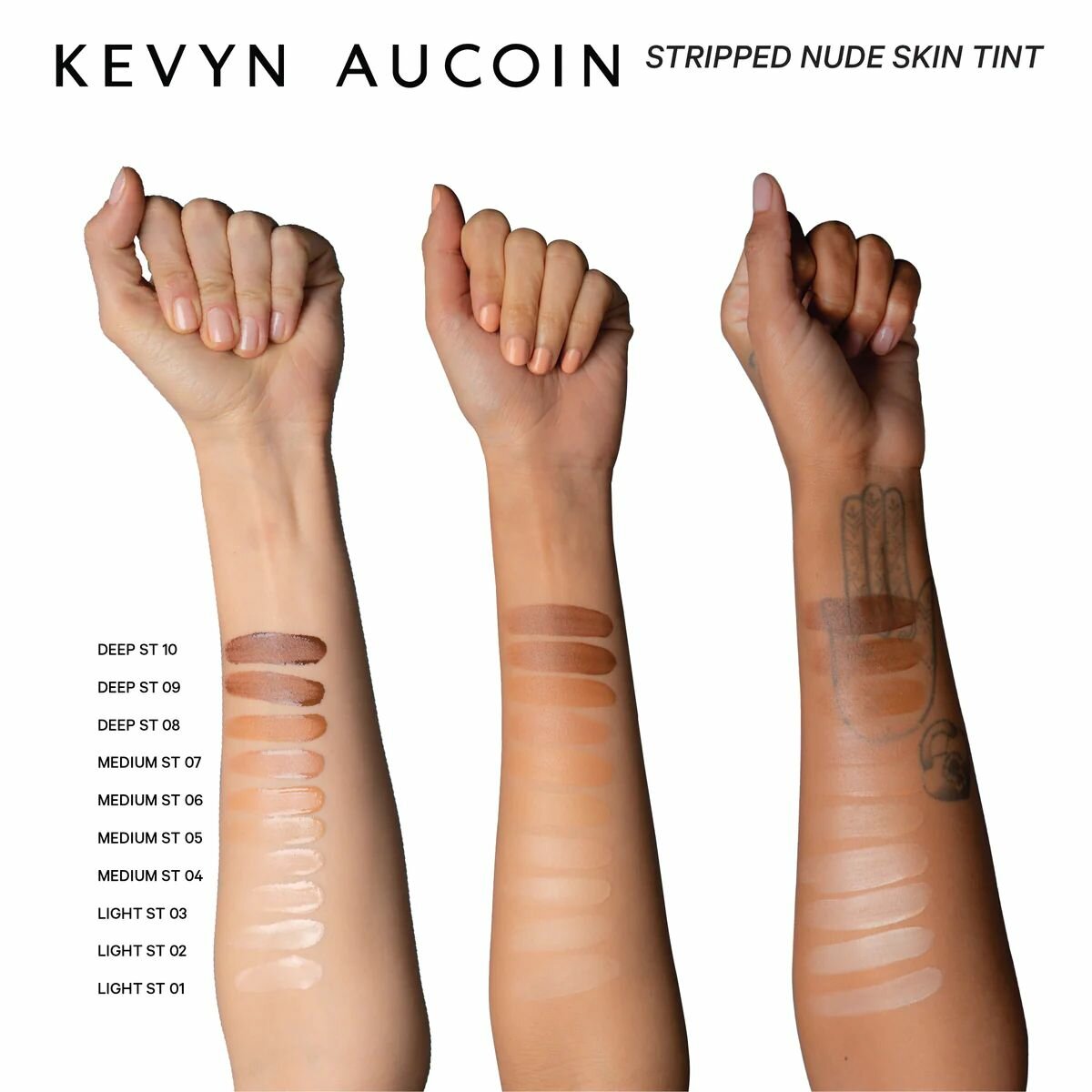 KEVYN AUCOIN Легкий тональный крем Stripped Nude Skin Tint (Light ST 01)