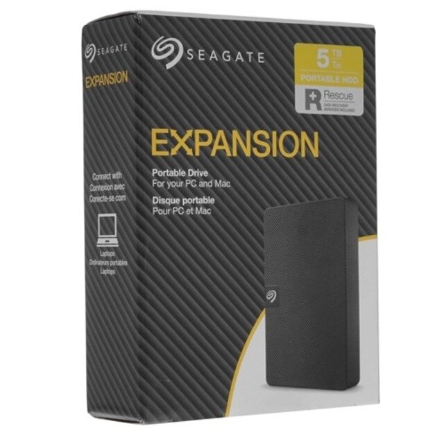 5 ТБ Внешний HDD Seagate Expansion (STKM), USB 3.2 Gen 1, черный