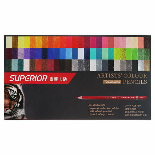 Карандаши масляные 72 цветов в картонной коробке OCP-72 4919₽