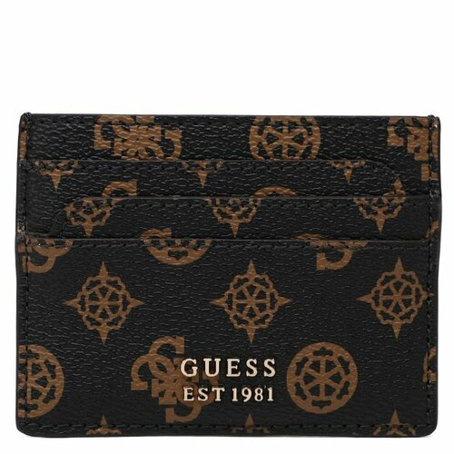 Кредитница GUESS, коричневый 23 pack magnetic card holder 35pt trading card holder hard card cases for baseball football sports card storage