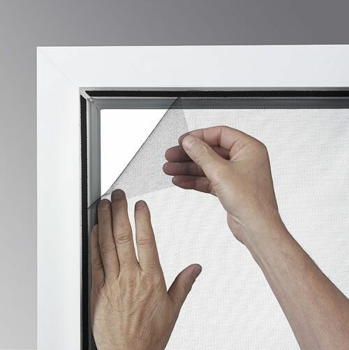 Набор противомоскитных сеток Xclougarden на окна или двери, 2 шт, по 60х210 см, антрацит