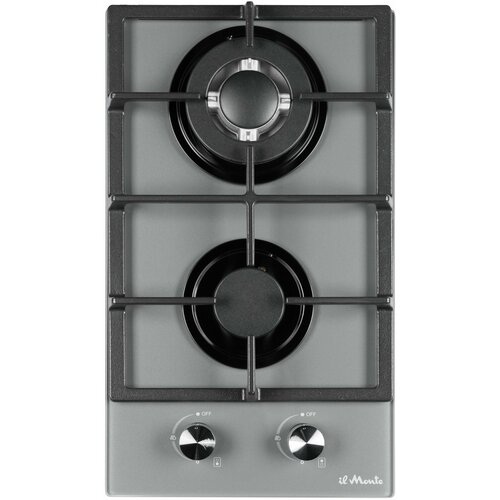 Варочная панель газовая 30 см Premium Газ-контроль Турбо-Конфорка WOK Автоподжиг Закаленное черное стекло il Monte BH-306G 1245600₽