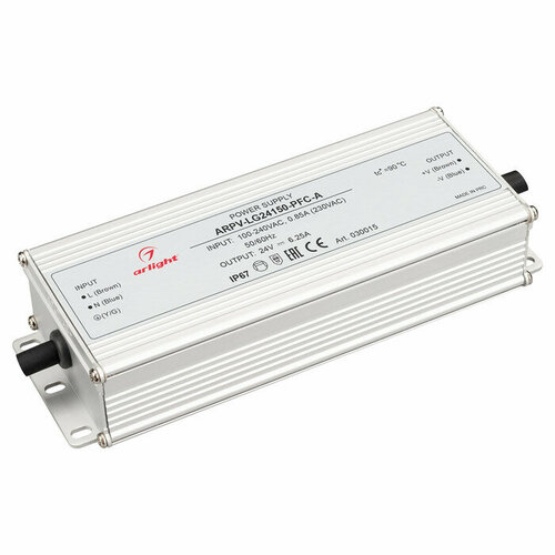 Блок питания ARPV-LG24150-PFC-A (24V, 6.25A, 150W) (Arlight, IP67 Металл, 5 лет)