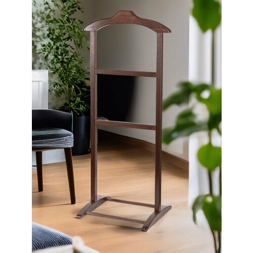 Вешалка K-home "Порядок", напольная, массив бука, цвет орех, нагрузка 10кг коричневый, орех