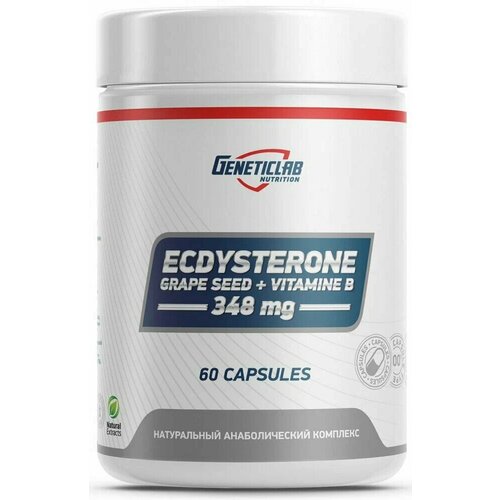 Повышение тестостерона, Geneticlab Nutrition, Ecdysterone, 60 капсул,