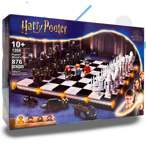 Конструктор Волшебные Шахматы NO.6056 Набор Гарри Поттер 876 детали, Подарочный игровой набор для детей взрослых, мальчиков и девочек настольная игра бука шахматы гарри поттер