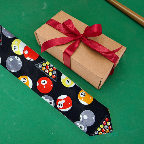 Галстук Рыбий Зонтик, красный, оранжевый