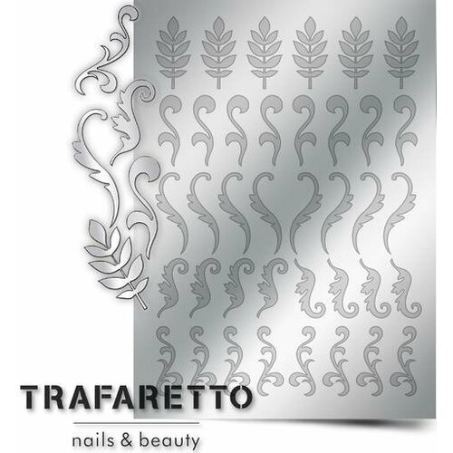 GRATTOL Металлизированные наклейки Серебро Арт FL-03 499₽