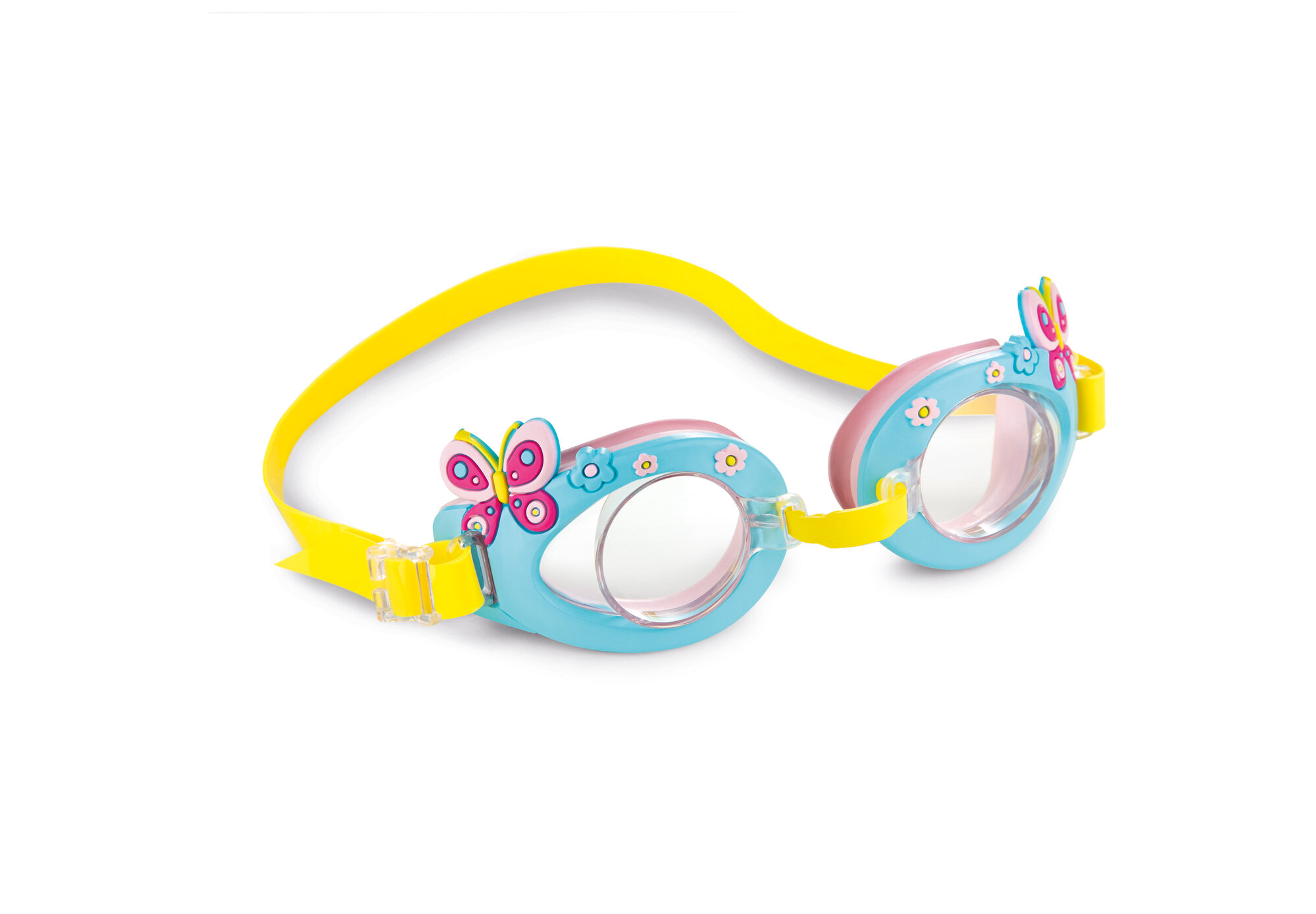 Очки для плавания Play intex детские "Яркие бабочки", от 3-8 лет, 55610