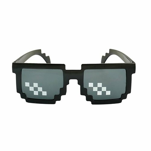 Карнавальные очки Пиксели Стиляга черные карнавальные очки пиксели стиляга черные украшение для праздника