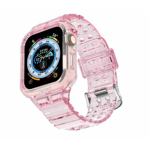 Ремешок Apple Watch 40/41 mm ModMac с защитным бампером Pink