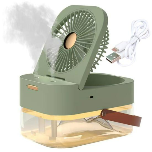 Мини вентилятор Fan with, настольный кондиционер с увлажнителем воздуха, зеленый мини вентилятор настольный кондиционер с увлажнителем воздуха зеленый