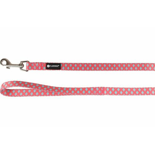 Поводок для собак Flamingo SUE 120 см 20 мм розовыйзелёный 739₽