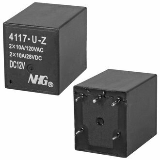 Электромагнитное реле 4117-U-Z-10A-12VDC-1.0