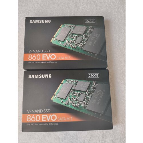 Samsung V-NAND SSD 860 EVO SATA M.2 (MZ-N6E250BW). Оригинал, Корея. Легендарное качество.