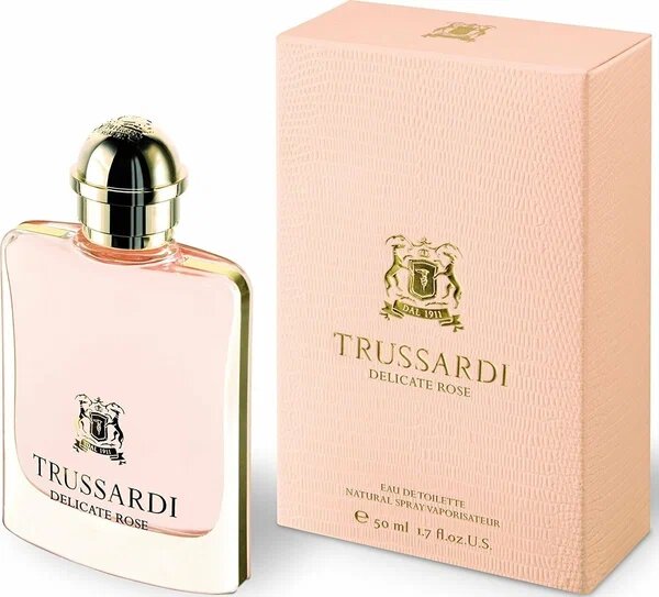 TRUSSARDI туалетная вода Delicate Rose, 50 мл, 50 г