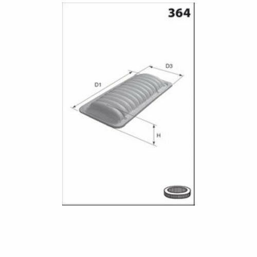 Воздушный фильтр mecafilter ELP3983 1шт