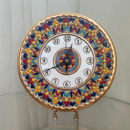 Тарелка-часы настенные Cercolon 221103 диаметр 21 см