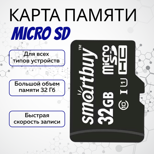 Карта памяти Smartbuy 32ГБ microSD