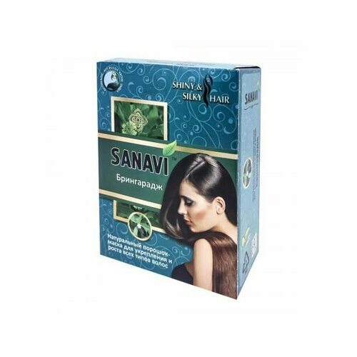Порошок-маска для ухода за волосами брингарадж/ Sanavi /100гр/