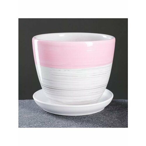 Горшок цветочный Акварель розовая 1 л 789₽