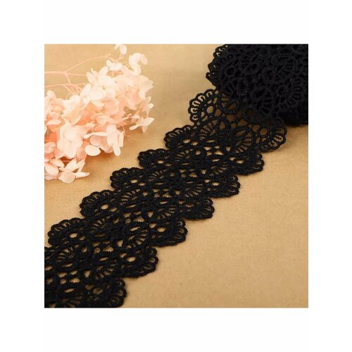 Кружево гипюровое тесьма для декора 65 мм 6 8 м 994₽