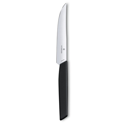 Нож кухонный Victorinox Swiss Modern (6.9003.12) стальной столовый для стейка лезв.120мм прямая зато - фото №8