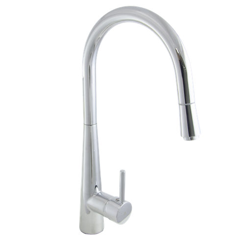 Смеситель Кухня SANTREK AQUA-1040 PRESTIGE SAP-1040 шар d-35 с выдвижным изливом хром 4747₽